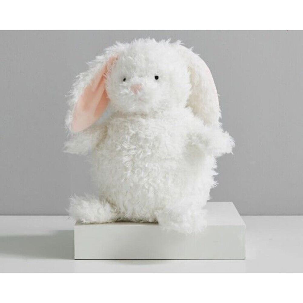 Pottery Barn Easter Egg Plush Kids Flip Bunny Plush Blue White Polka Dots‎ NWT